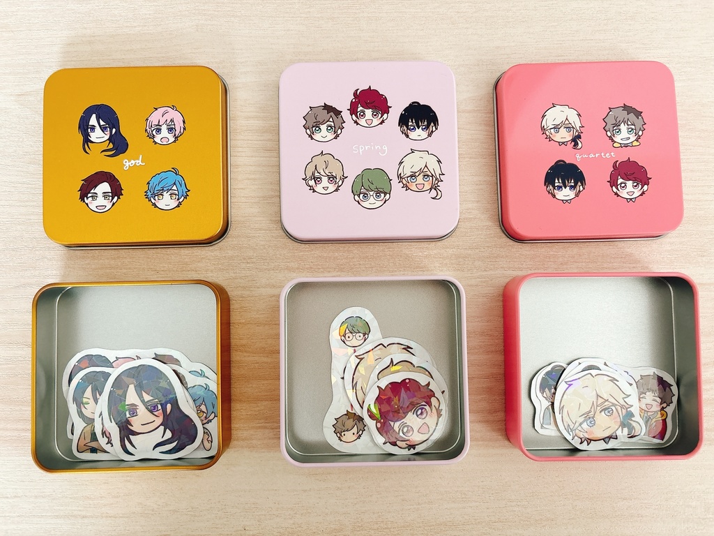 シール缶(god/spring/quartet)