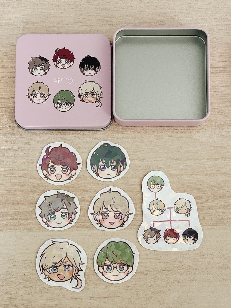 シール缶(god/spring/quartet)