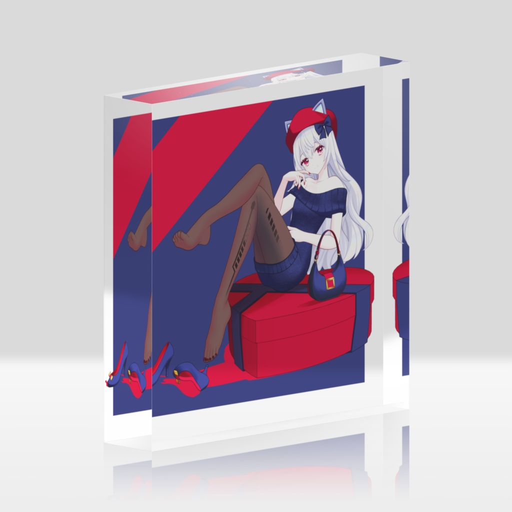 憂井悠デート服verアクリルブロック