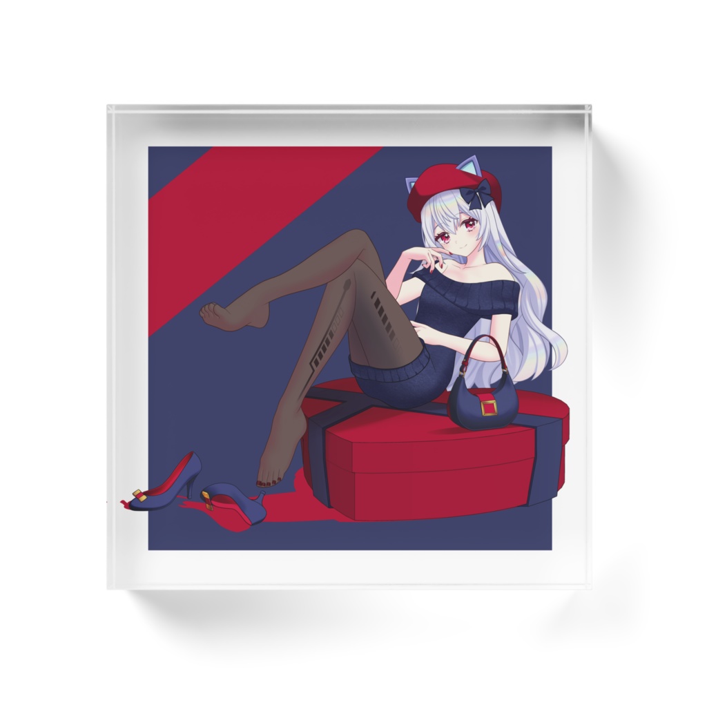 憂井悠デート服verアクリルブロック