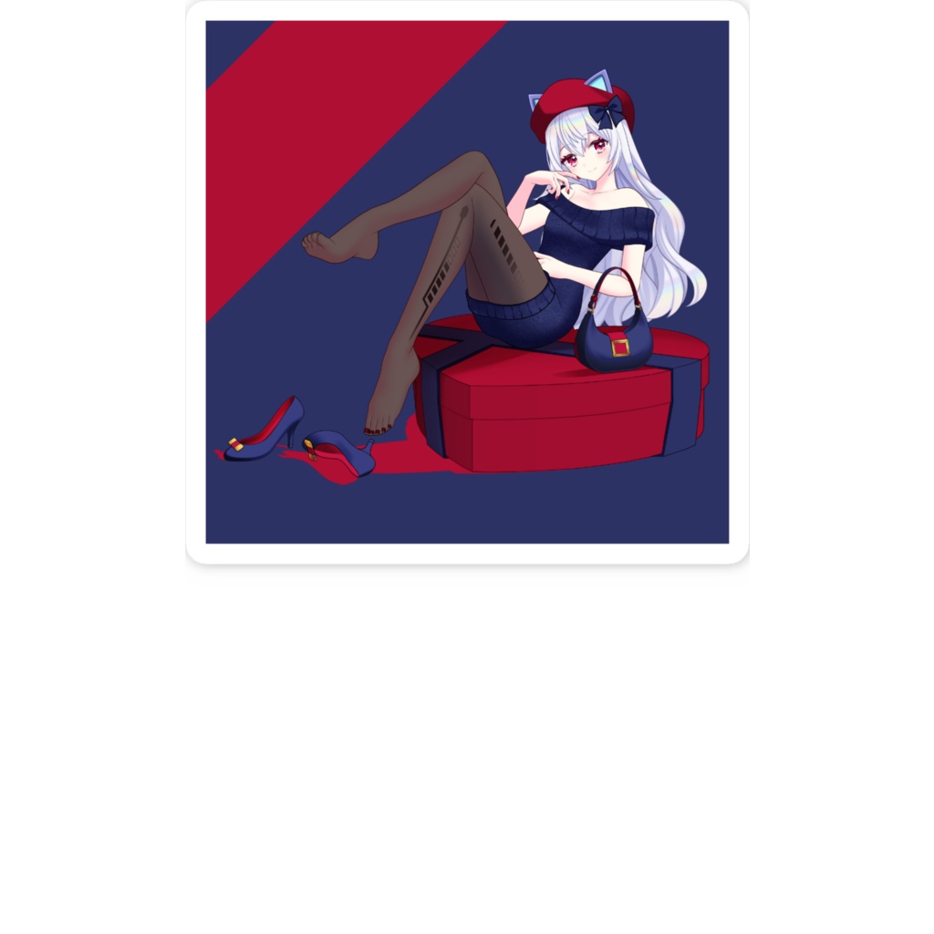 憂井悠デート服verステッカー