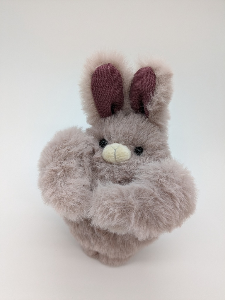 頼りがいある動物たちのぬいぐるみ キーホルダー 【うさぎ】