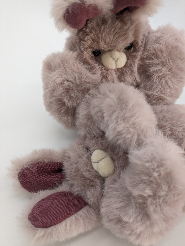 頼りがいある動物たちのぬいぐるみ キーホルダー 【うさぎ】