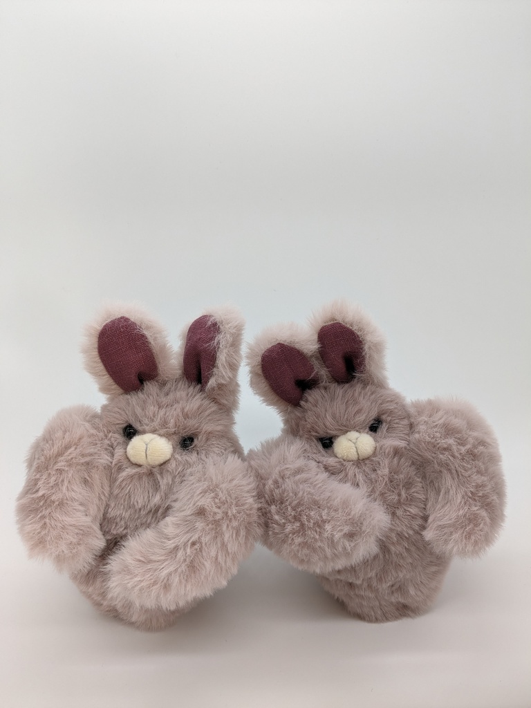 頼りがいある動物たちのぬいぐるみ キーホルダー 【うさぎ】