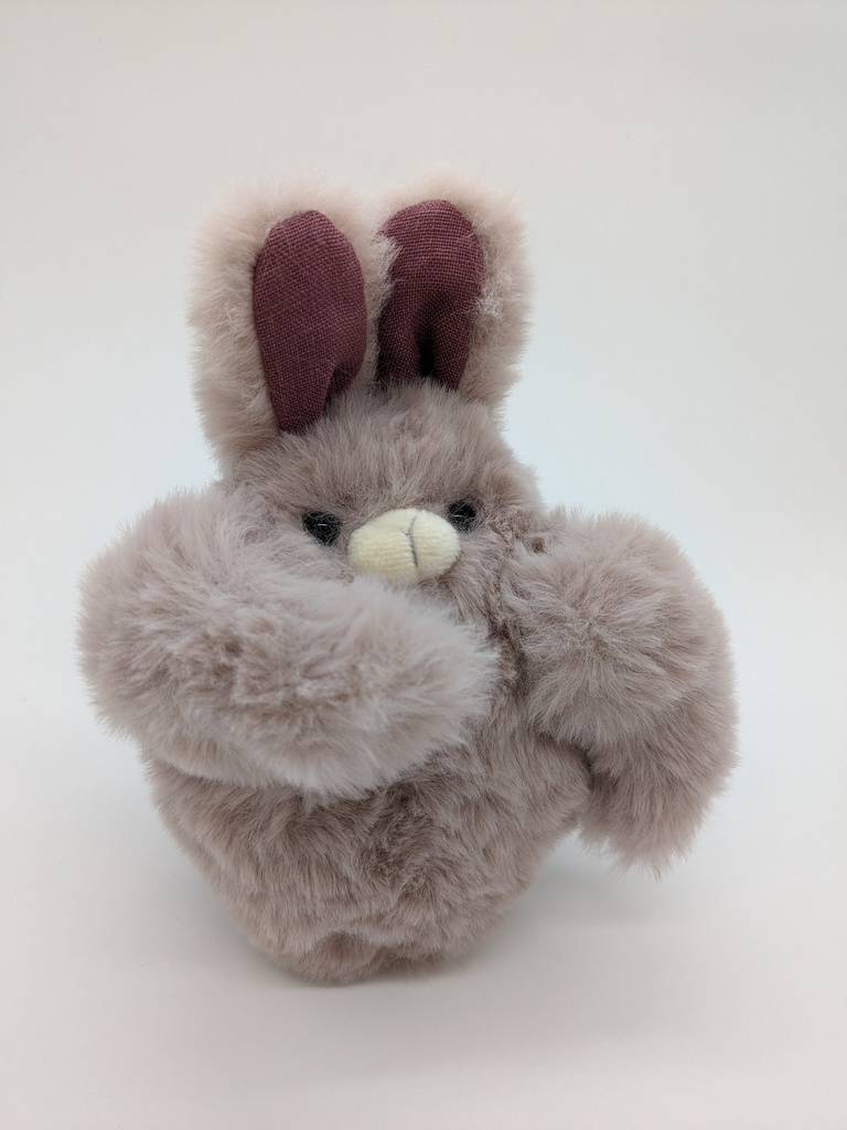 頼りがいある動物たちのぬいぐるみ キーホルダー 【うさぎ】