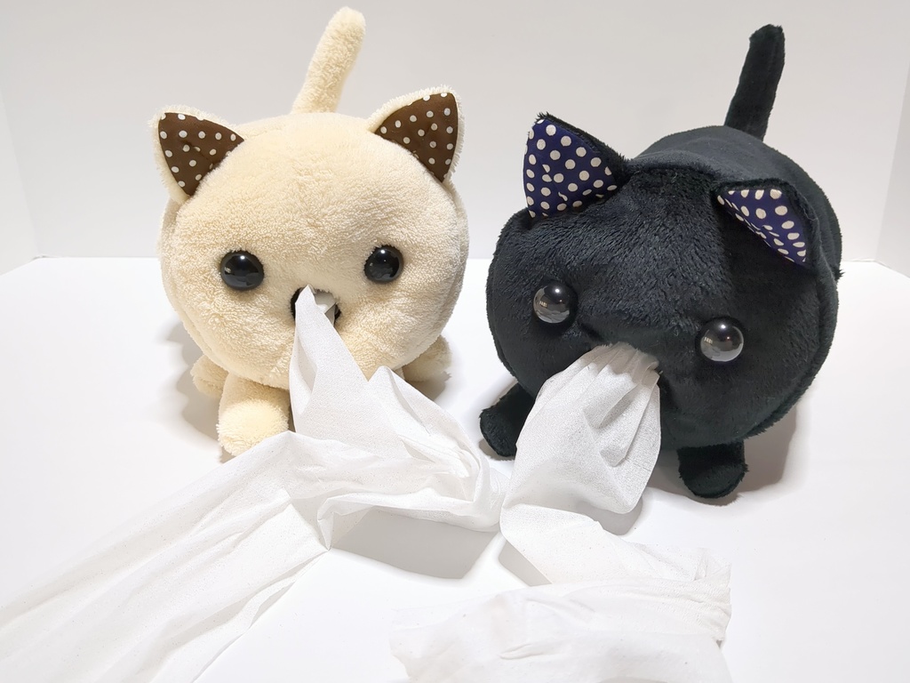 【ねこちゃん】ぬいぐるみトイレットペーパーホルダー
