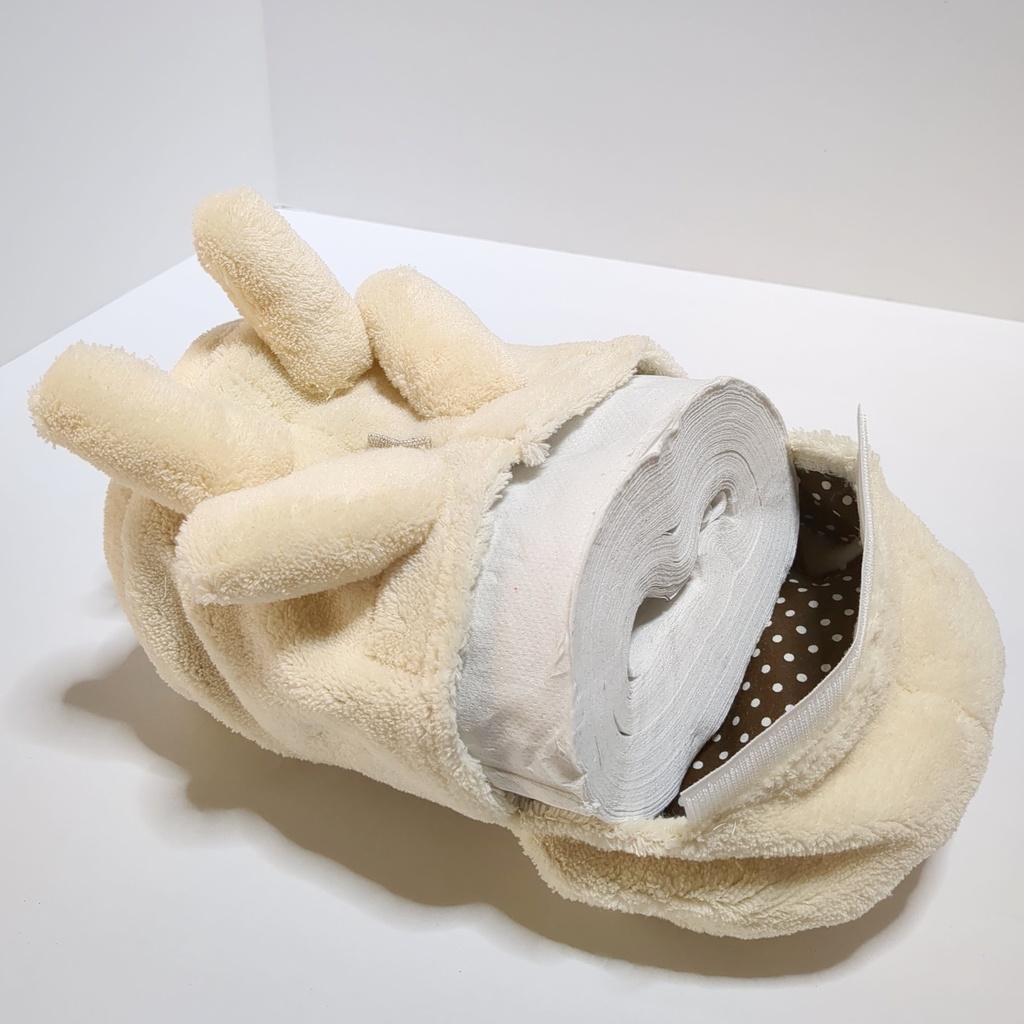 【ねこちゃん】ぬいぐるみトイレットペーパーホルダー