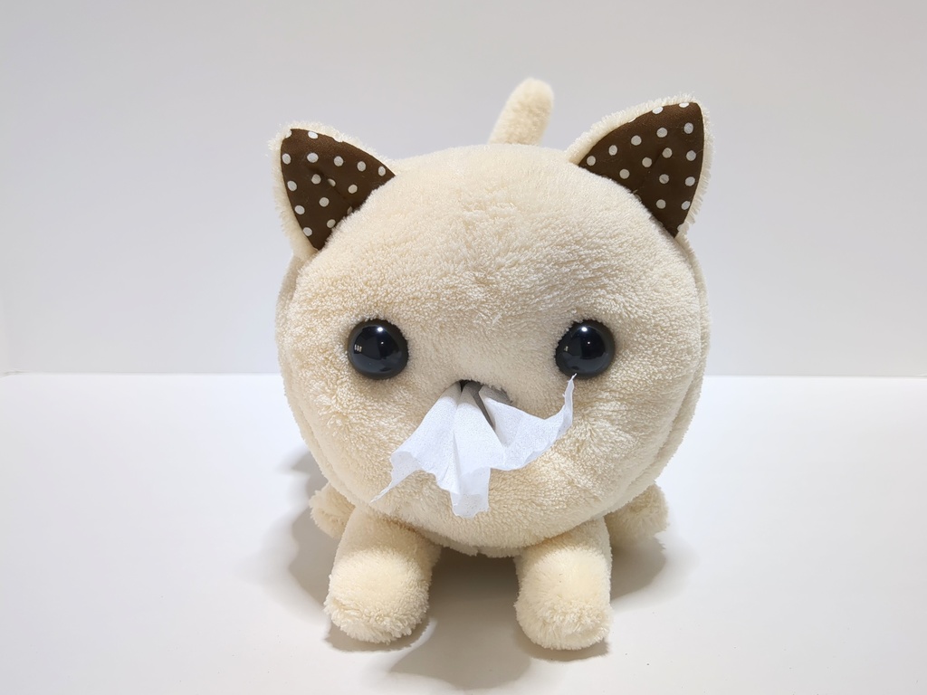 【ねこちゃん】ぬいぐるみトイレットペーパーホルダー