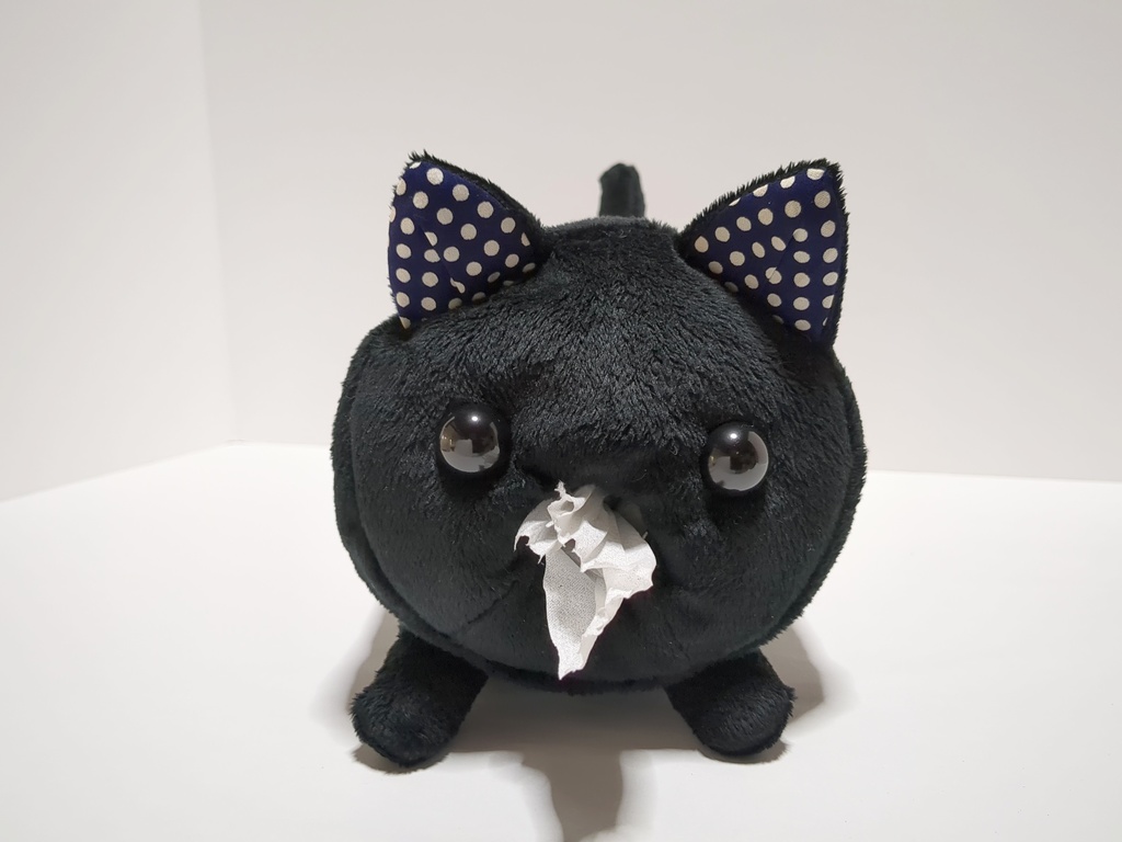 【ねこちゃん】ぬいぐるみトイレットペーパーホルダー