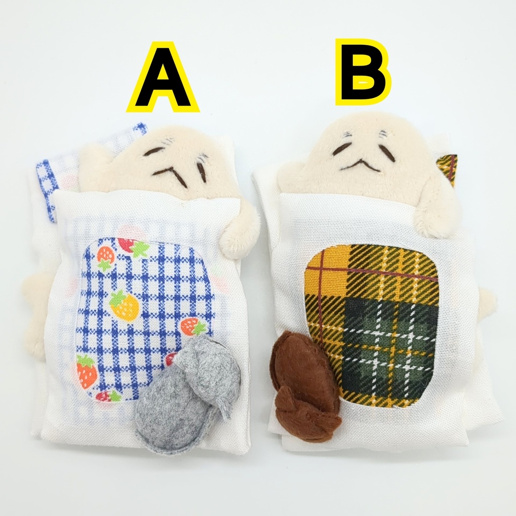 おふとんブローチ【アザラシ】