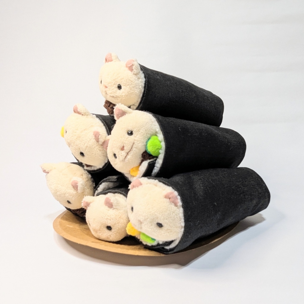 巻きずしネコちゃんぬいぐるみ