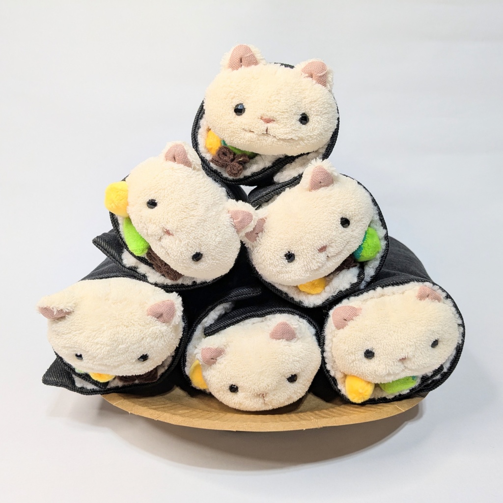 巻きずしネコちゃんぬいぐるみ