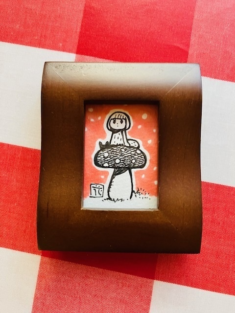 プチ額「星とチャイチーとキノコ」