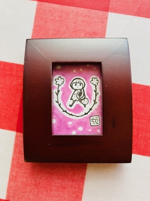 星とチャイチーとピンクと花x2