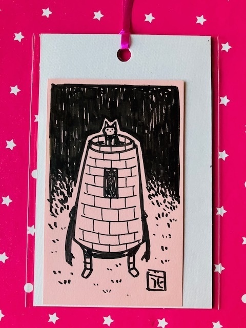 猫住みゴーレム5（名刺サイズ）  