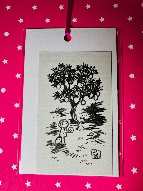 チャイチーと果実（名刺サイズ原画