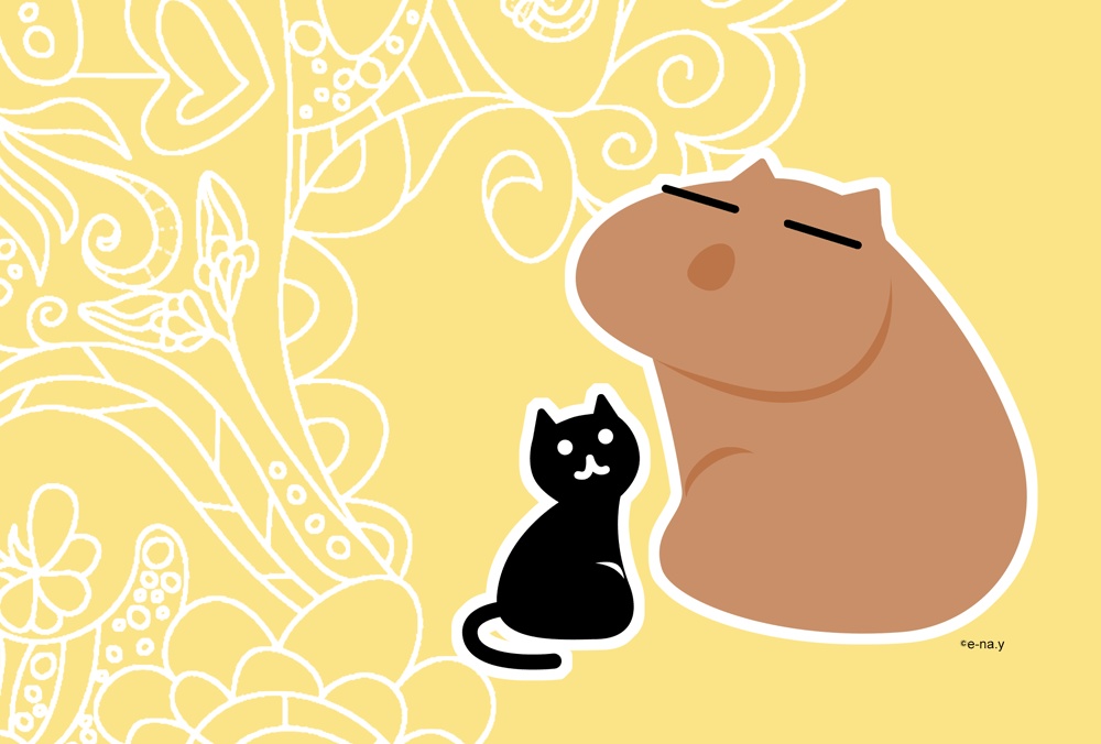 カピバラ＆ポストカード（４種）