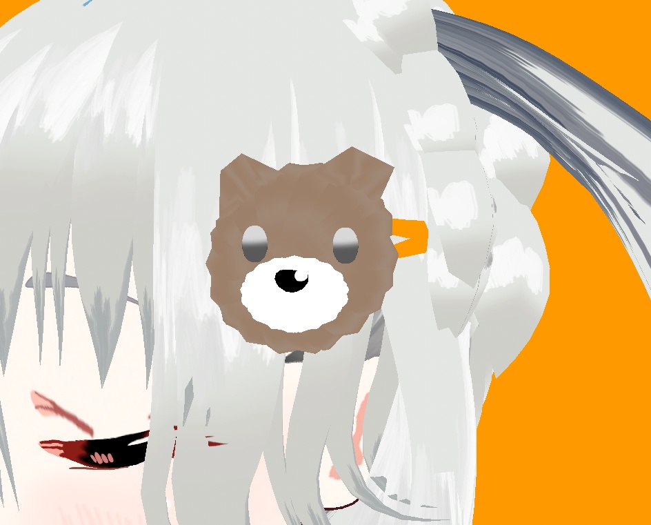 【Vroid】くまさんぱっちんどめ