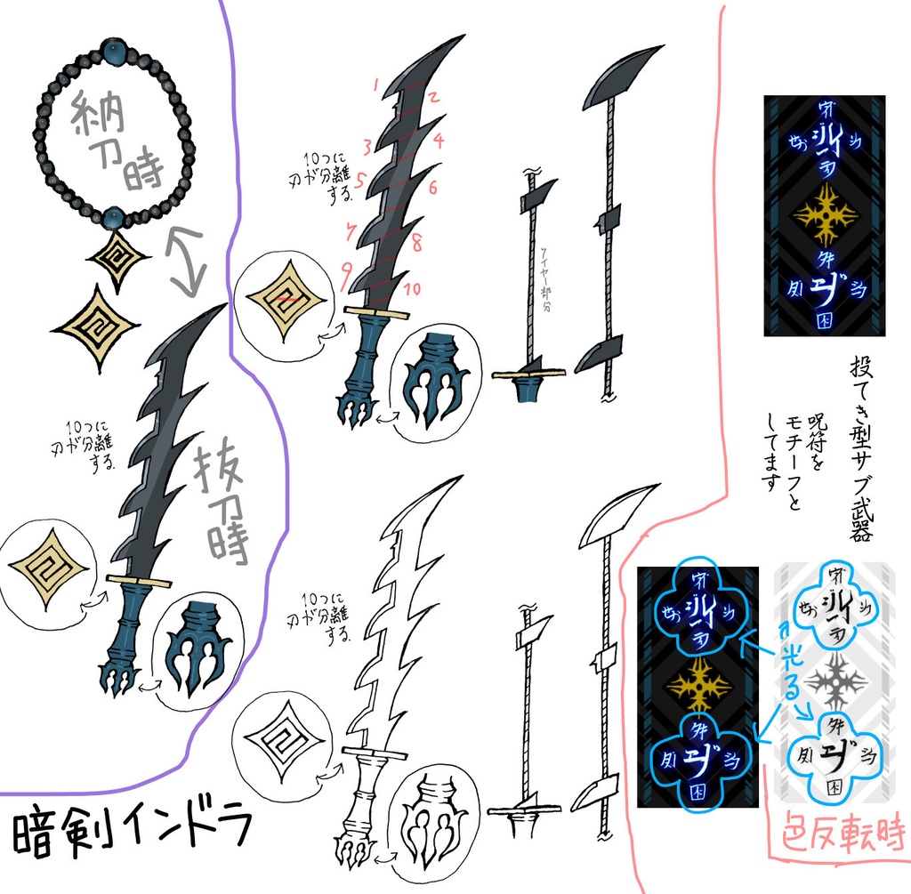 シデンハヤテの呪符アクキー