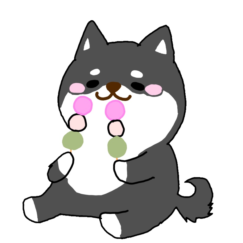 3色だんごと黒しばアクキー