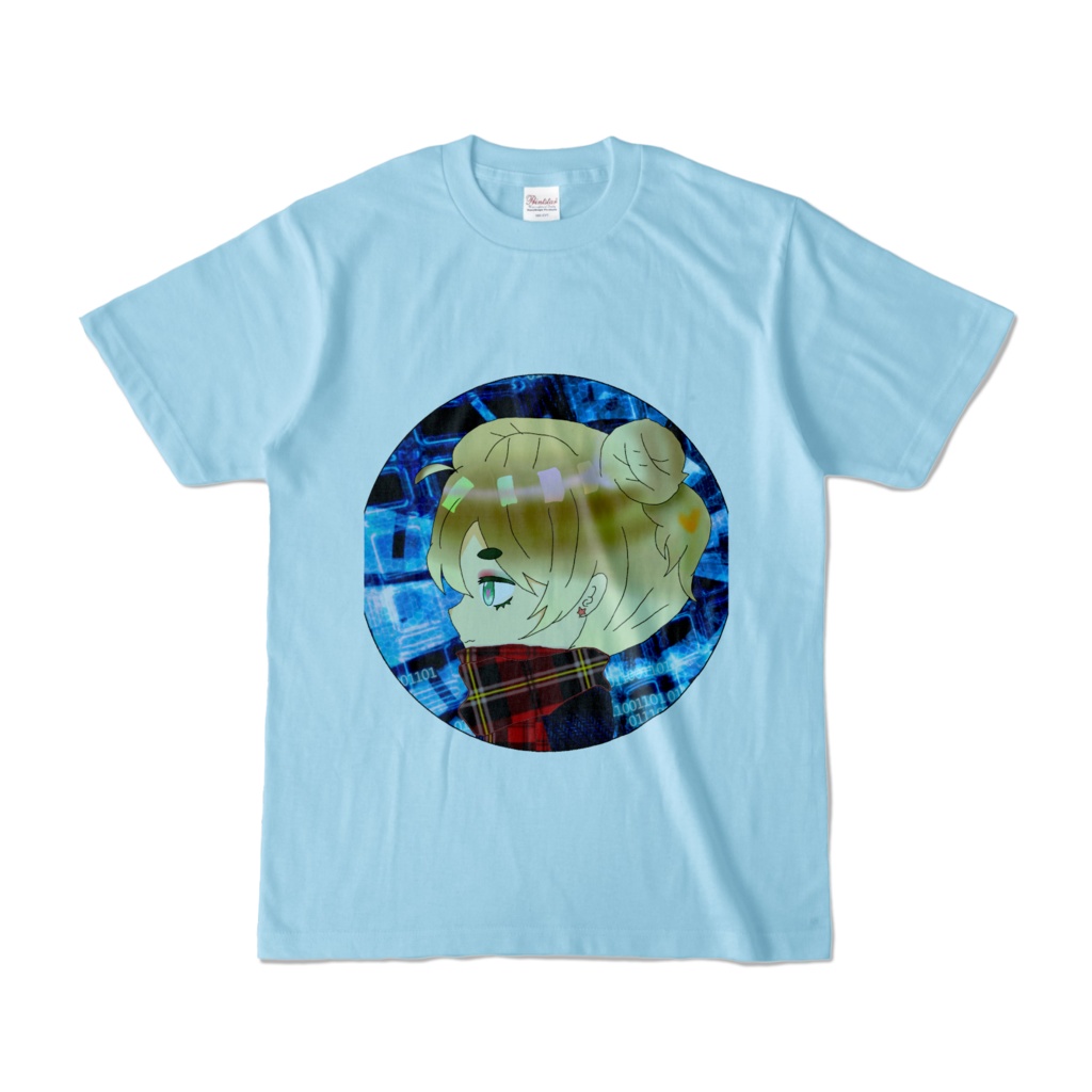 お団子ちゃんTシャツ※ライトブルー