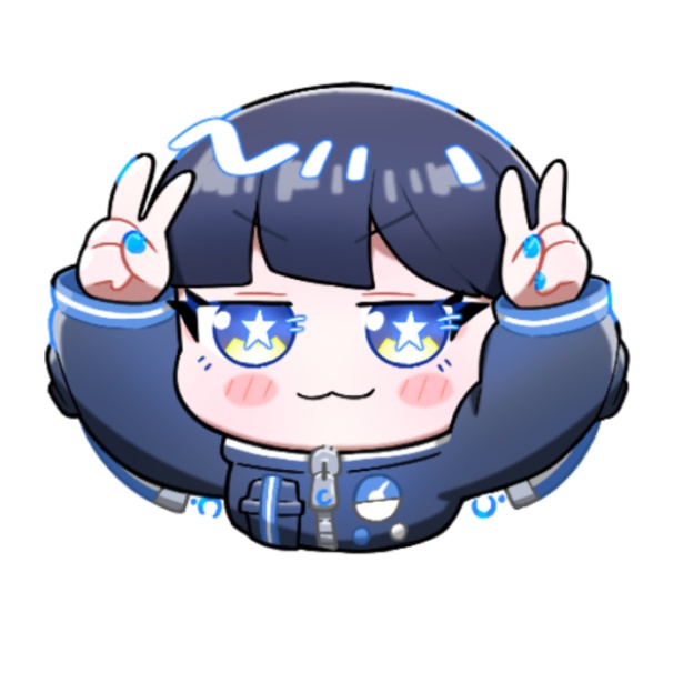 ダブルピースステッカー(シール)