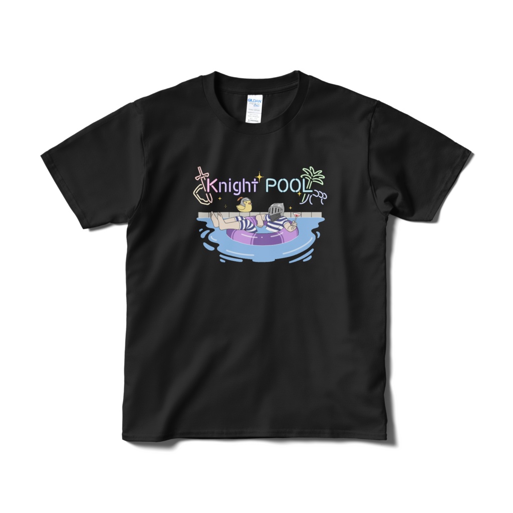 Tシャツ-Knight POOL(黒)-