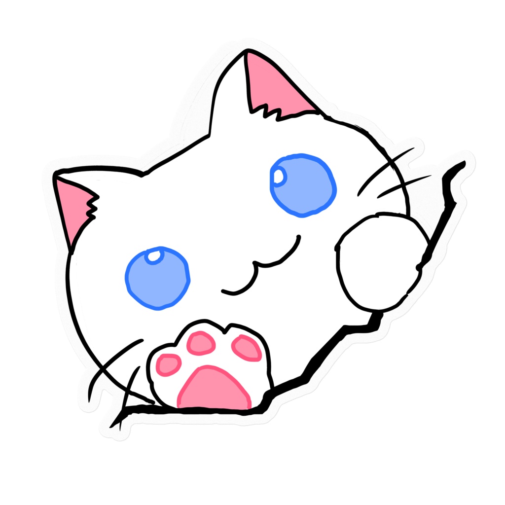 ぴょこっとにゃんこステッカー