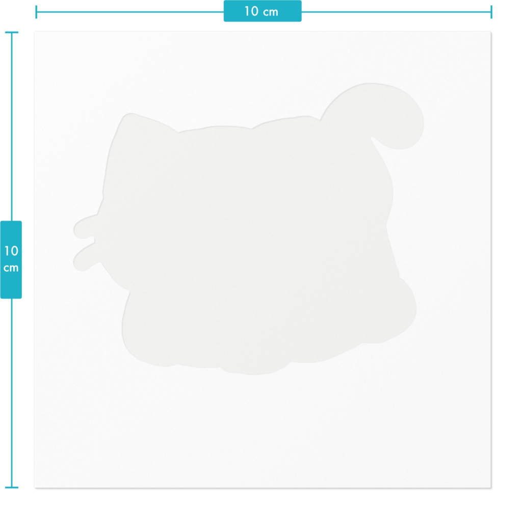 座り猫ステッカー