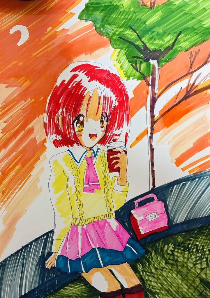 小さな物語の少女たち*手描きイラスト3枚セット