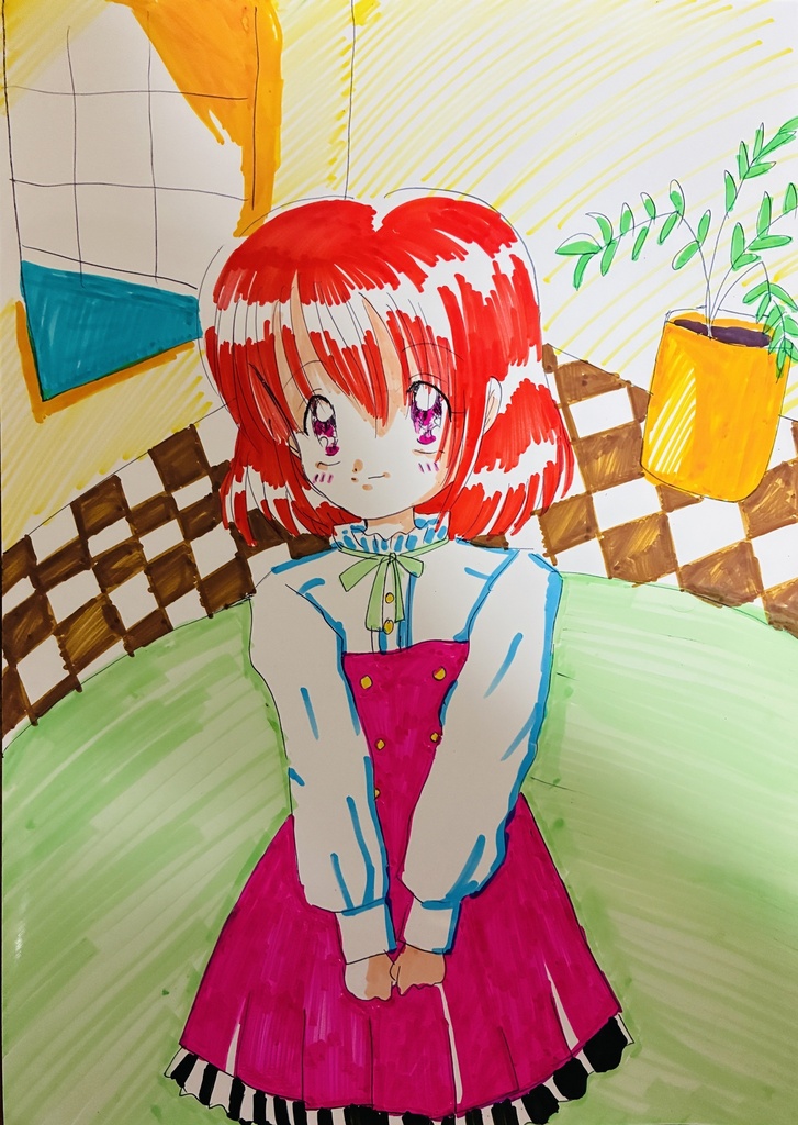 小さな物語の少女たち*手描きイラスト3枚セット