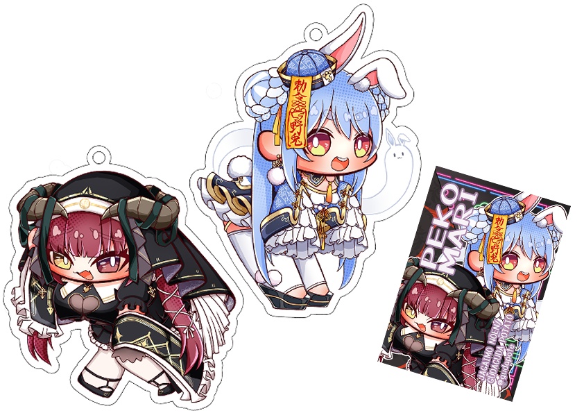 【全2種セット】【おまけ付き】ぺこマリアクキーver.Villain