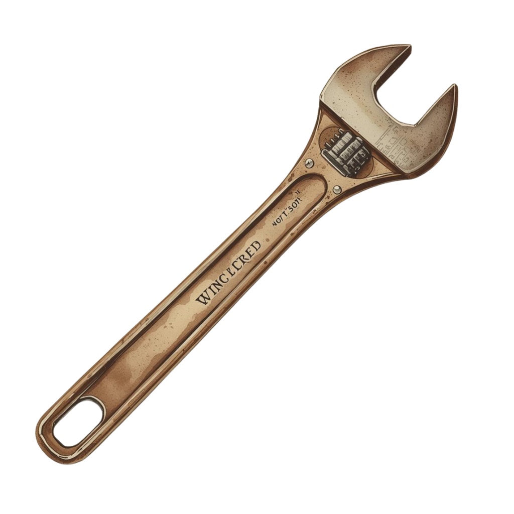 アンティーク水彩 工場部品クリップアート10点セット(PNG形式)