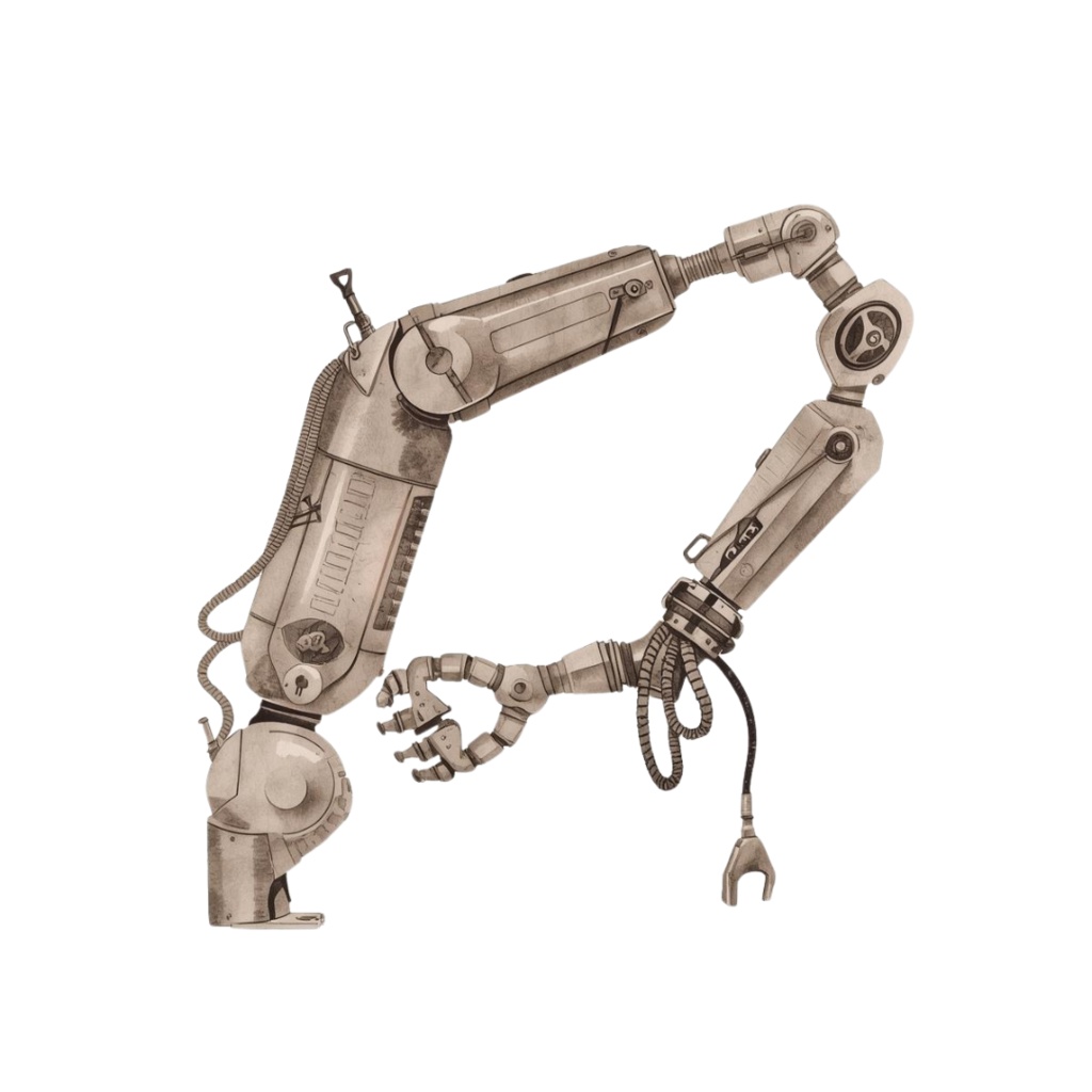 アンティーク水彩 工場部品クリップアート10点セット(PNG形式)