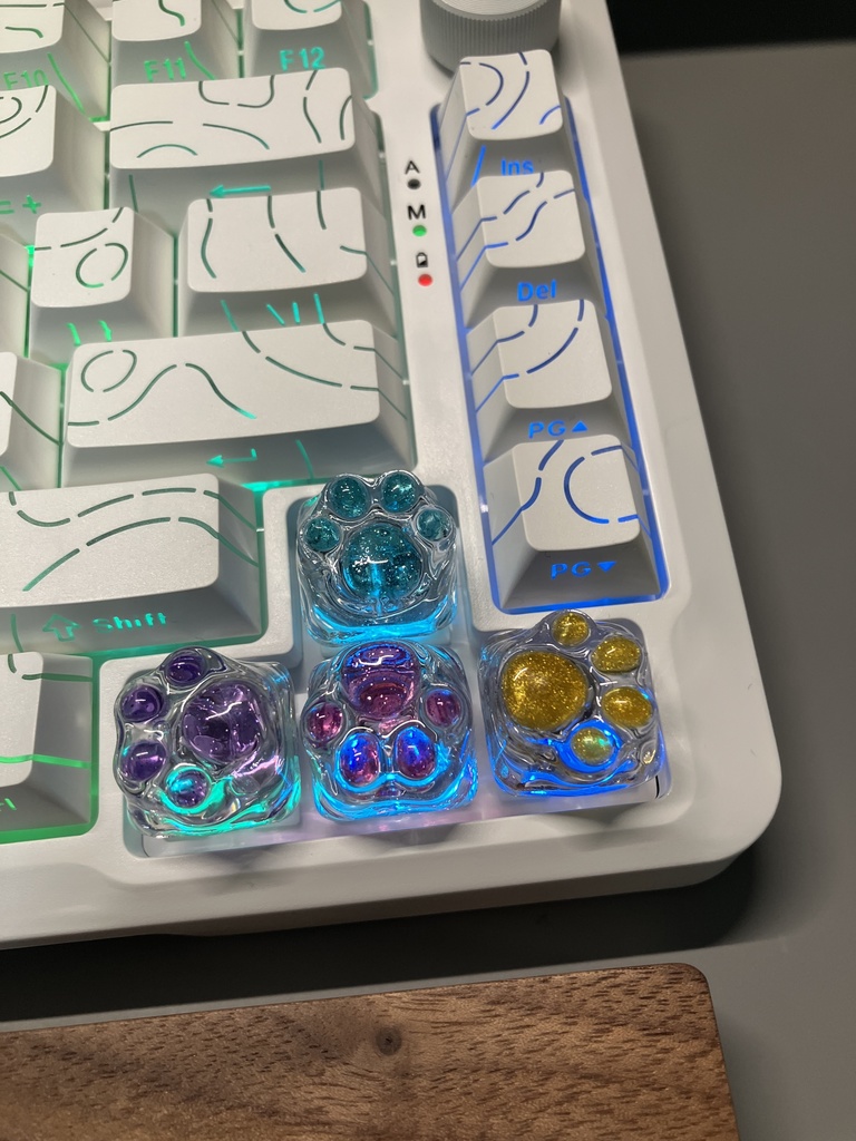 🐾 Jewel Paw - 肉球キーキャップ【基本4色】