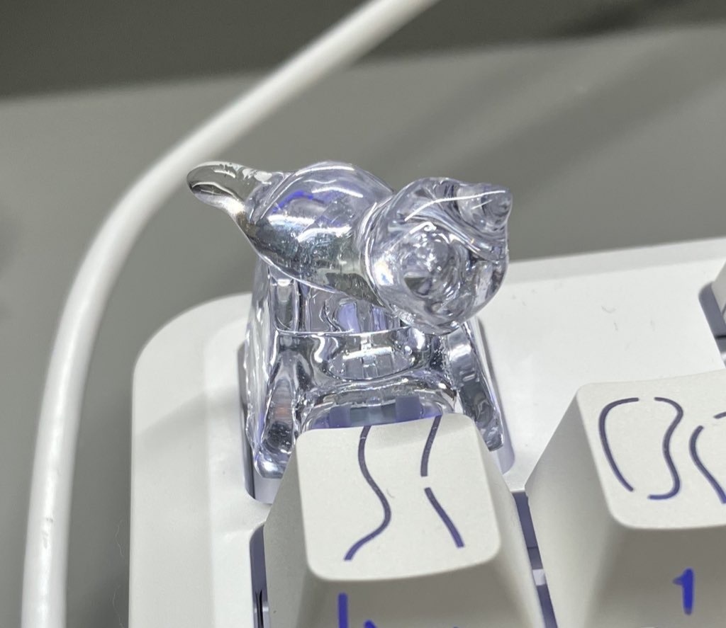 🐈 透明猫キーキャップ【受注生産】