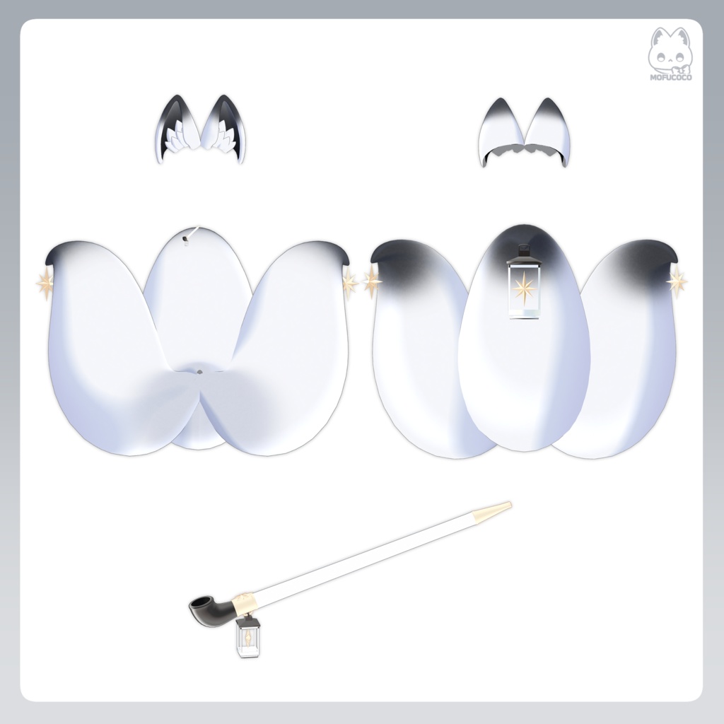 【無料/Free】 Lantern fox set