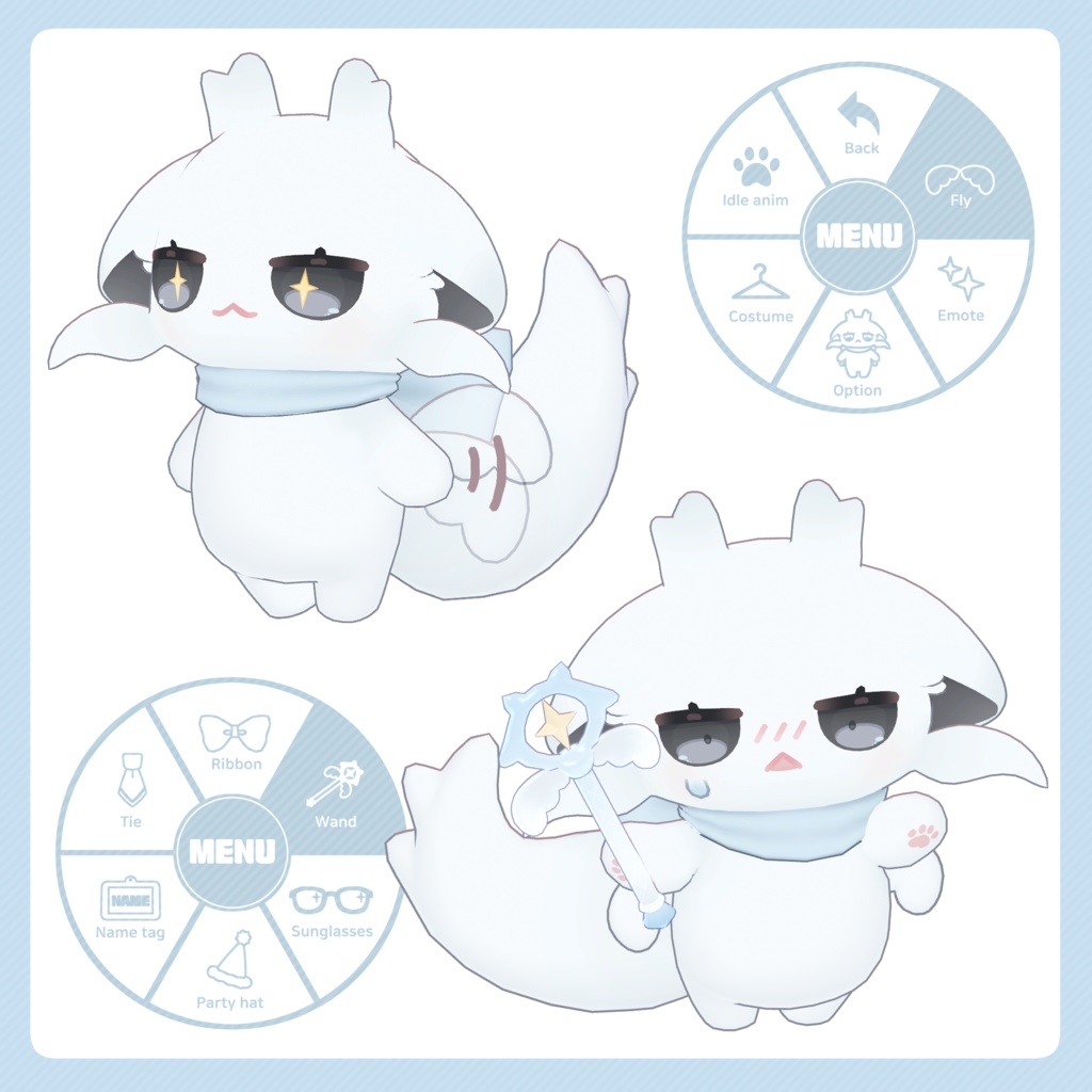 【オリジナル3Dモデル】FUMO ✦無料版有り✦