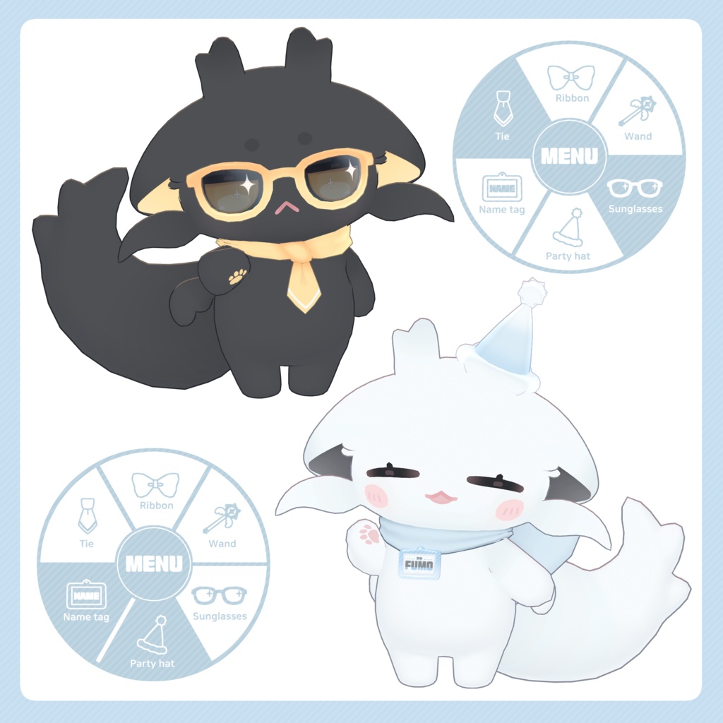 【オリジナル3Dモデル】FUMO ✦無料版有り✦