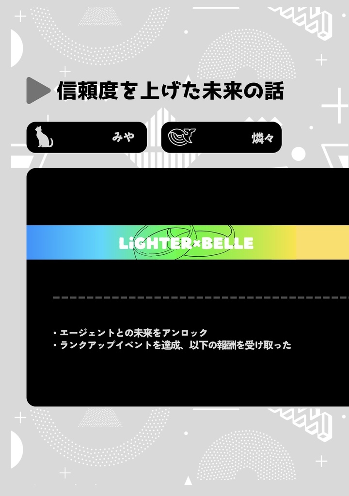 信頼度を上げた未来の話