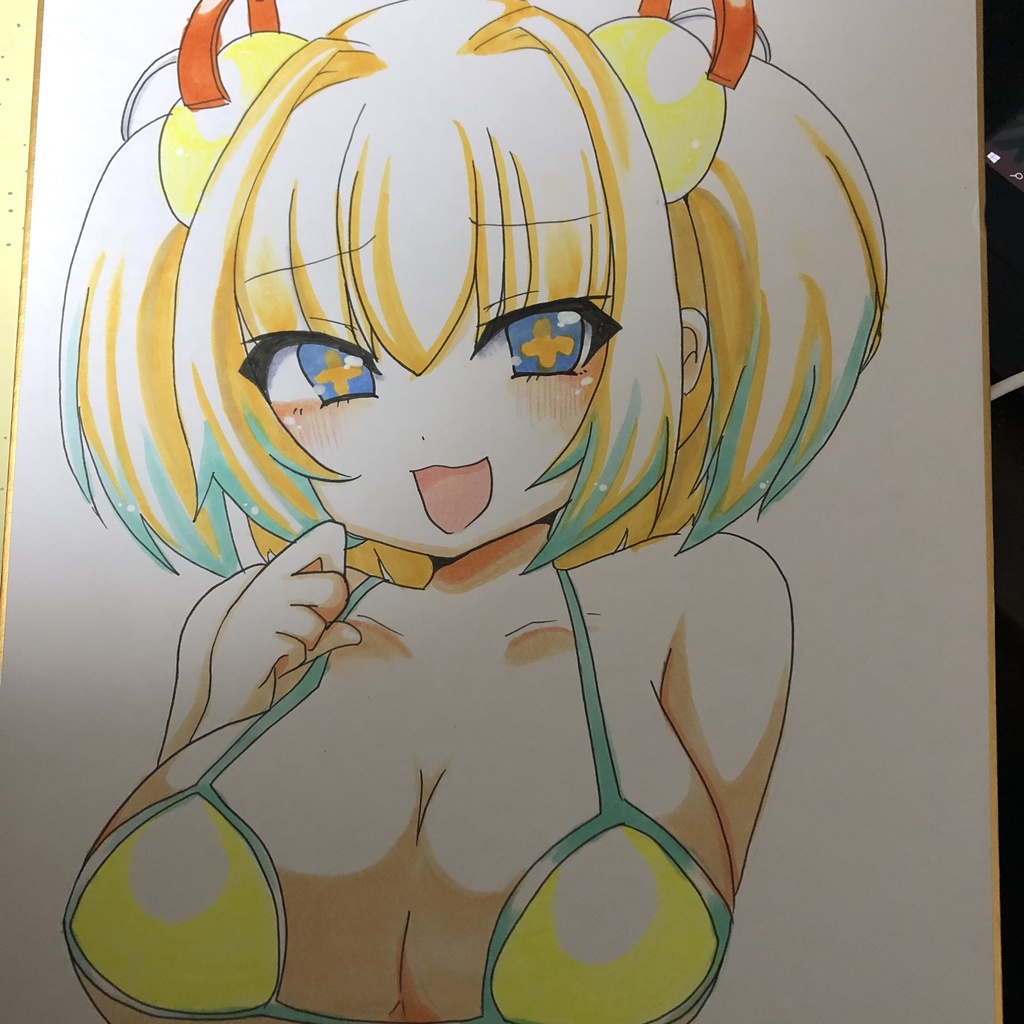 ボンバーガール　パイン　色紙