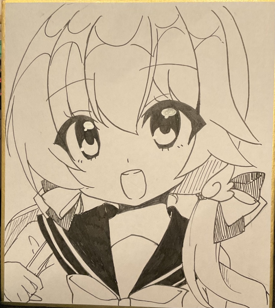 ブルアカ ヒフミ 色紙