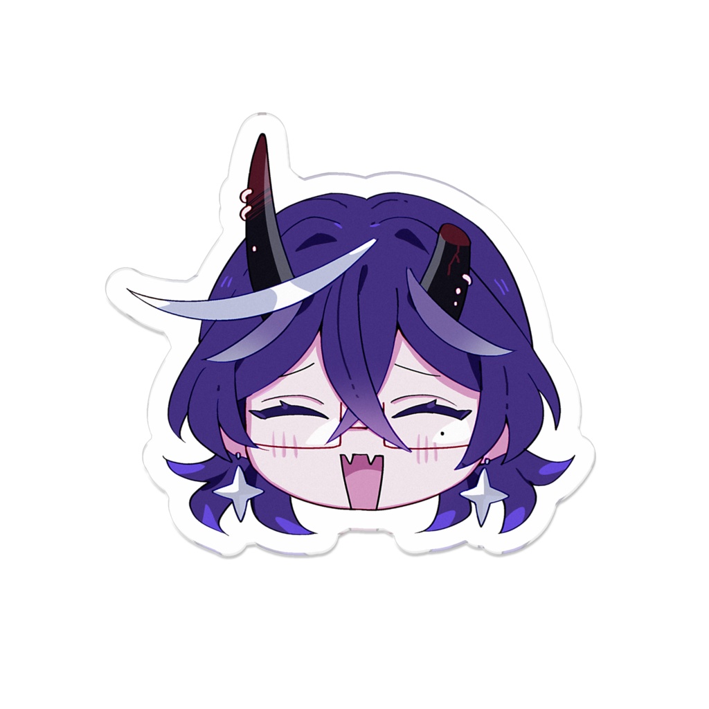 【アクリルバッジ】冬霞レイロ ちいさいわたくしの顔