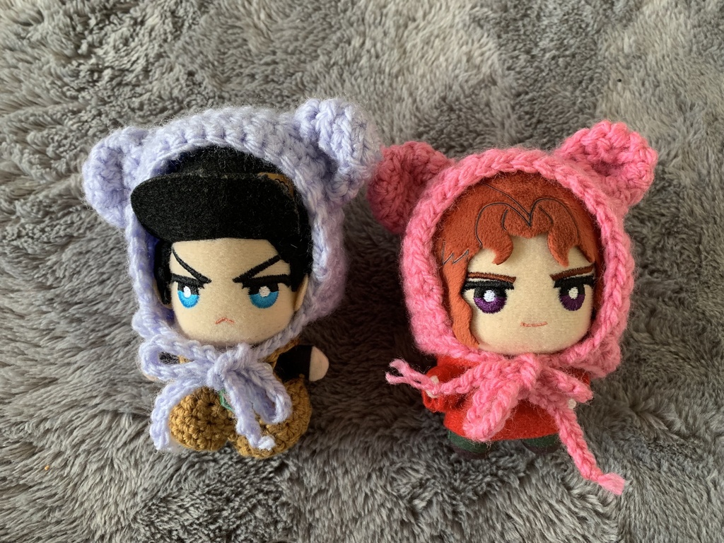 みみ付きボンネット帽