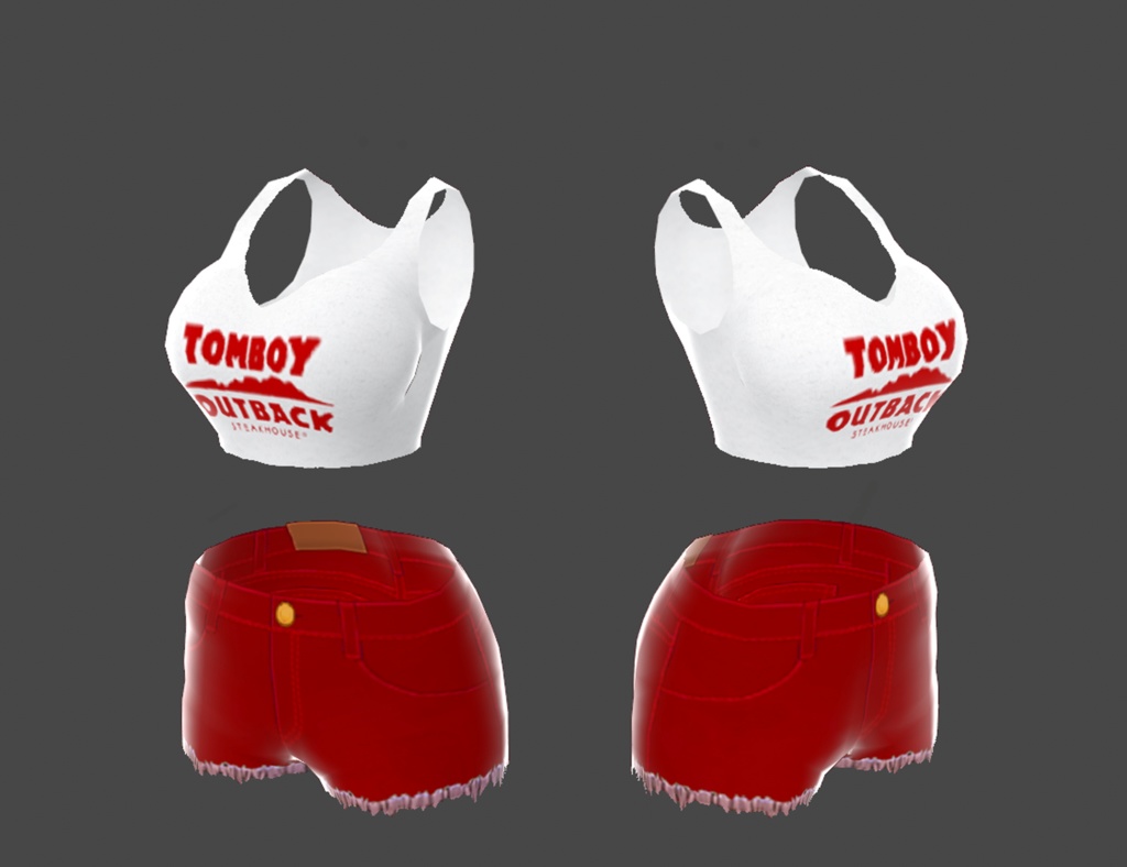 Vroid Tomboy Outback Outfit