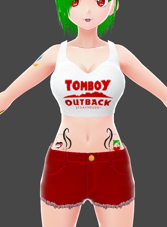 Vroid Tomboy Outback Outfit
