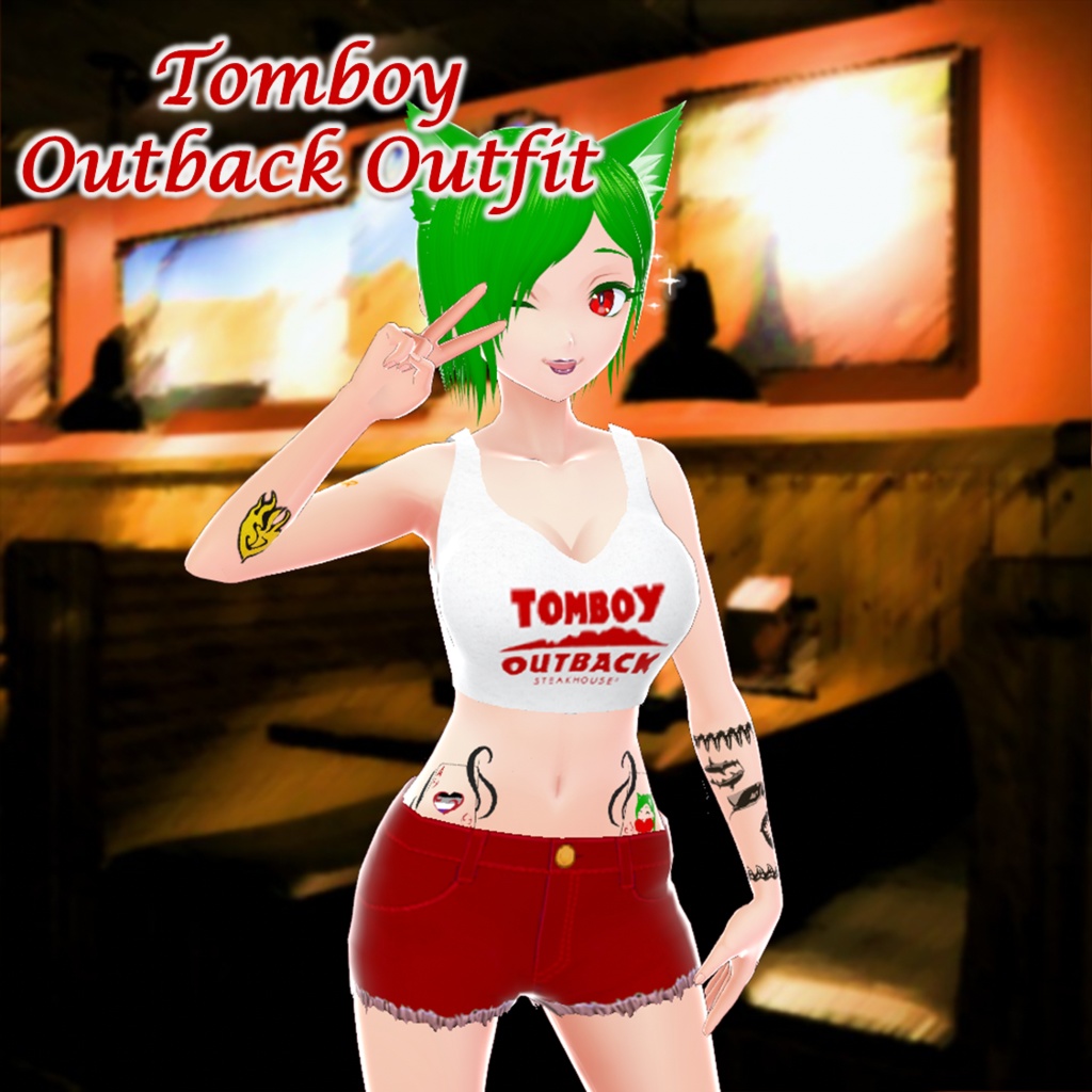 Vroid Tomboy Outback Outfit