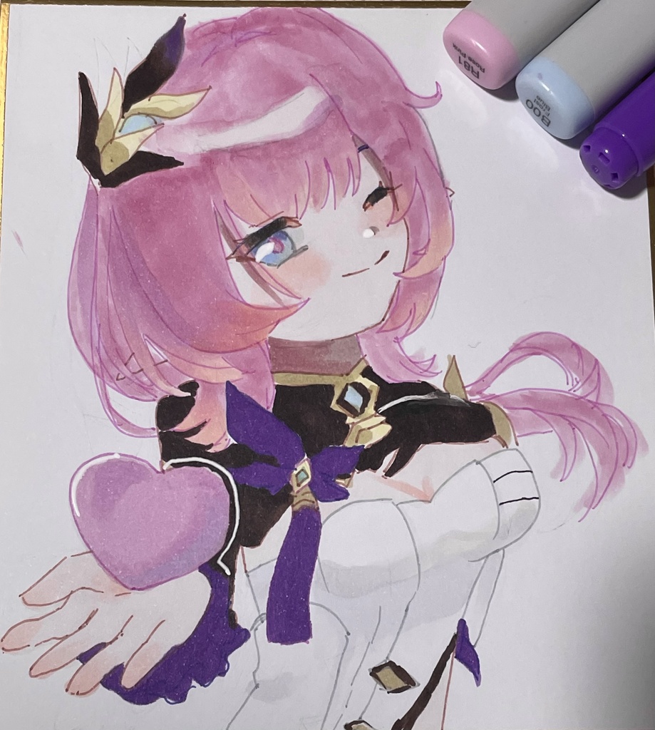 エリシア アナログ色紙