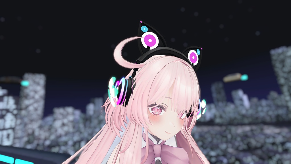 脈動するゲーミング猫耳ヘッドホン