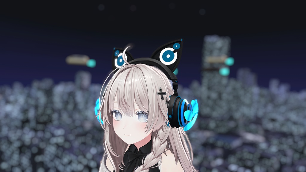 脈動するゲーミング猫耳ヘッドホン